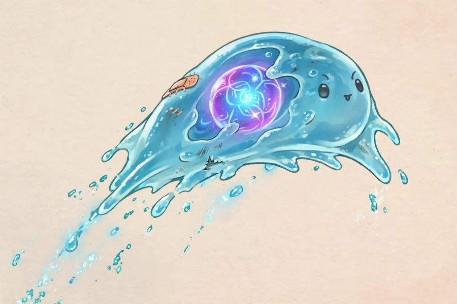 Neon Slime — a glowing, brightly coloured slime creature